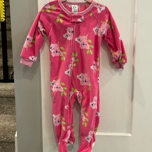 Gerber Pink Koala Print Footie